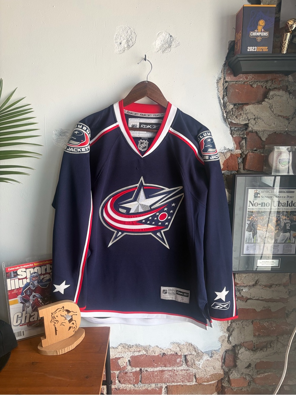 Columbus Blue Jackets Reebok Sweater/ Mens Small